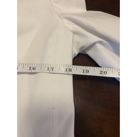 Brooks Brothers 10 White Stretchy Cotton Italy Blazer Jacket Coastal - Picture 6 of 10